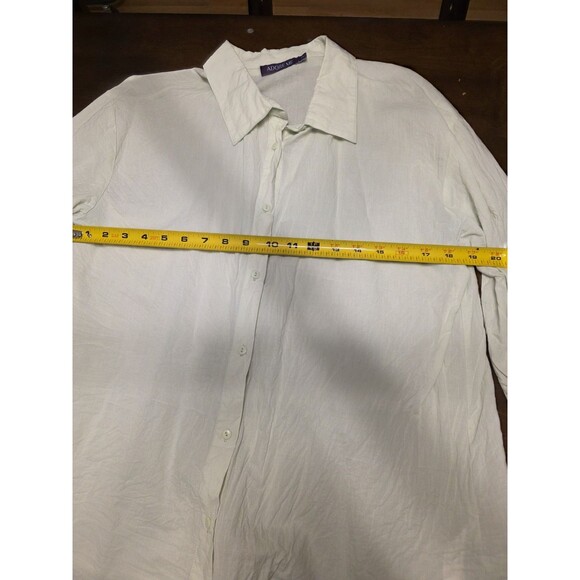 Adore Me Women's Long Sleeve Button Down Shirt Green Large - Picture 7 of 7